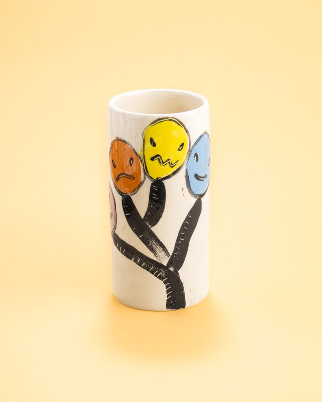 Yellow Face Vase II