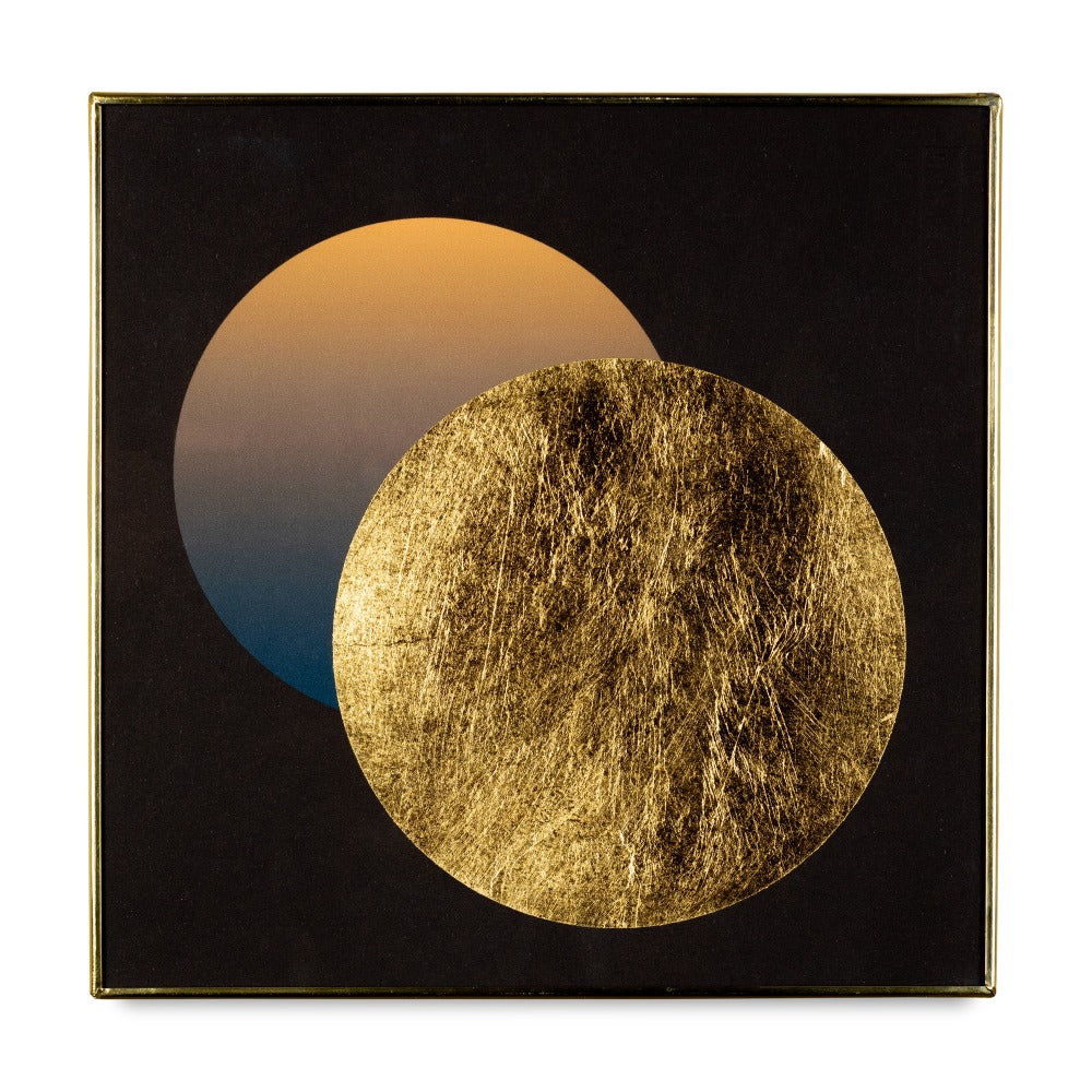 Art Print 20 Gold Two Circles