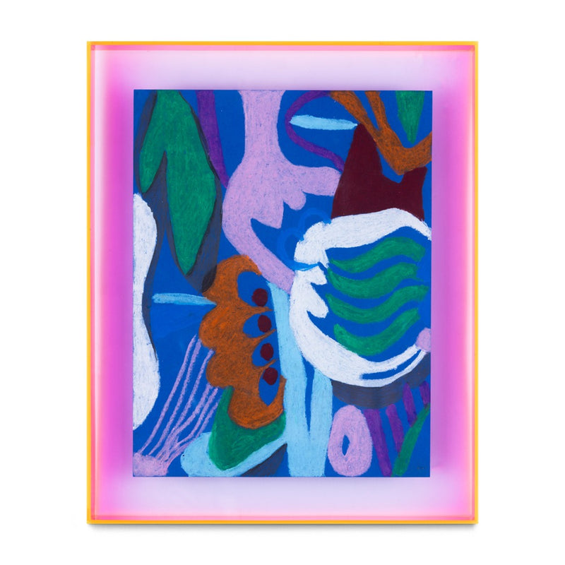 The Pursuit Of The Loudest Truth (Pink-Orange Frame), 2025