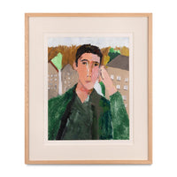 Retrato De Hombre Recibiendo El Otoño, 2025