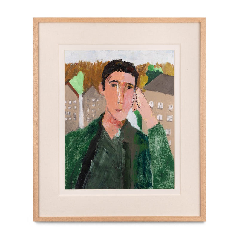 Retrato De Hombre Recibiendo El Otoño, 2025